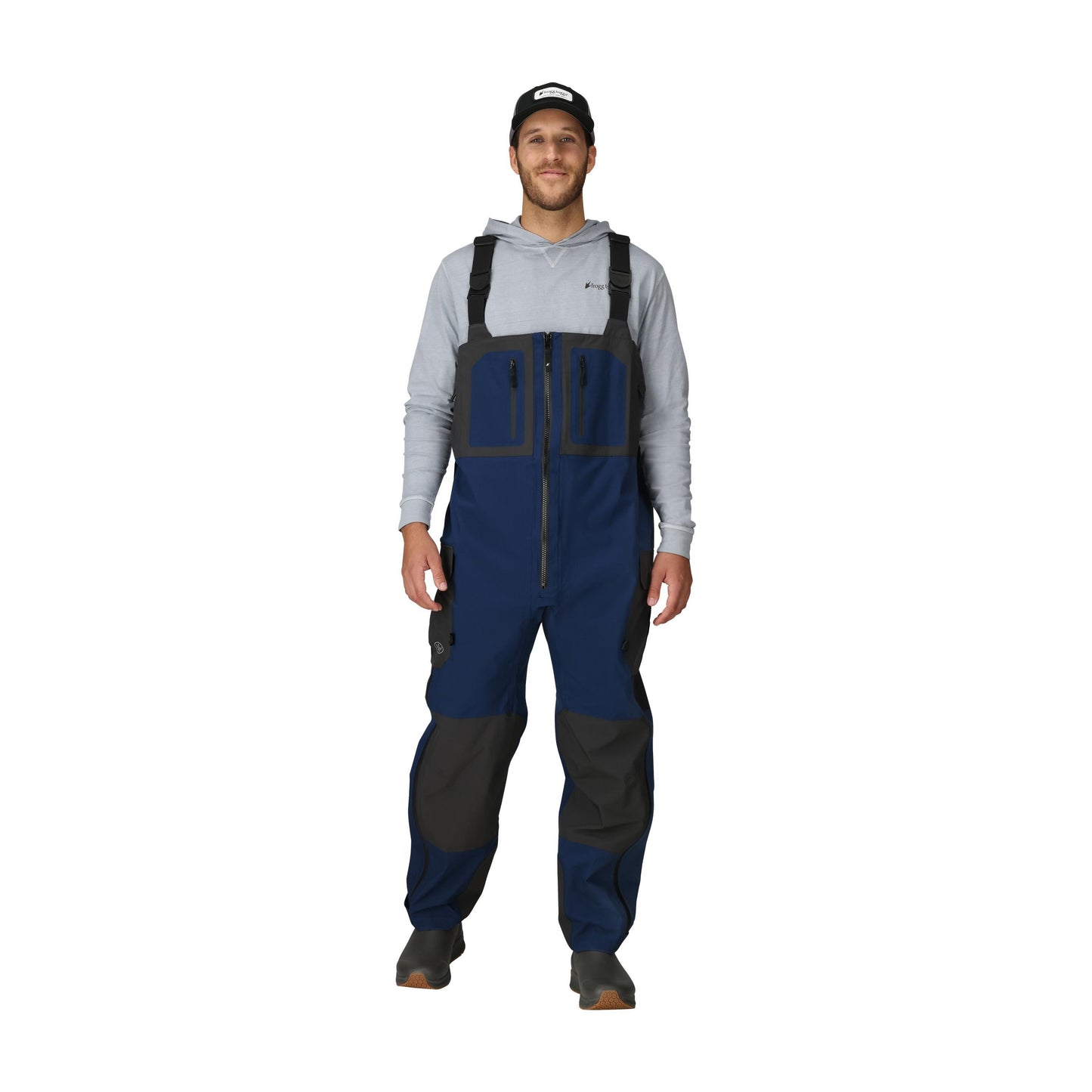 Frogg Toggs® Men's Pilot II Waterproof Guide Bib Slate and Dust Blue / LG