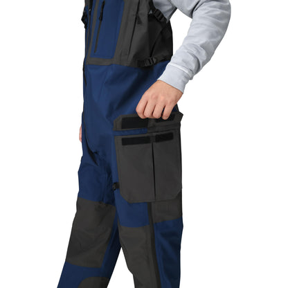 Frogg Toggs® Men's Pilot II Waterproof Guide Bib Slate and Dust Blue / LG