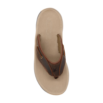 Frogg Toggs® Men's Boardwalk Leather Sandal Brown / 10