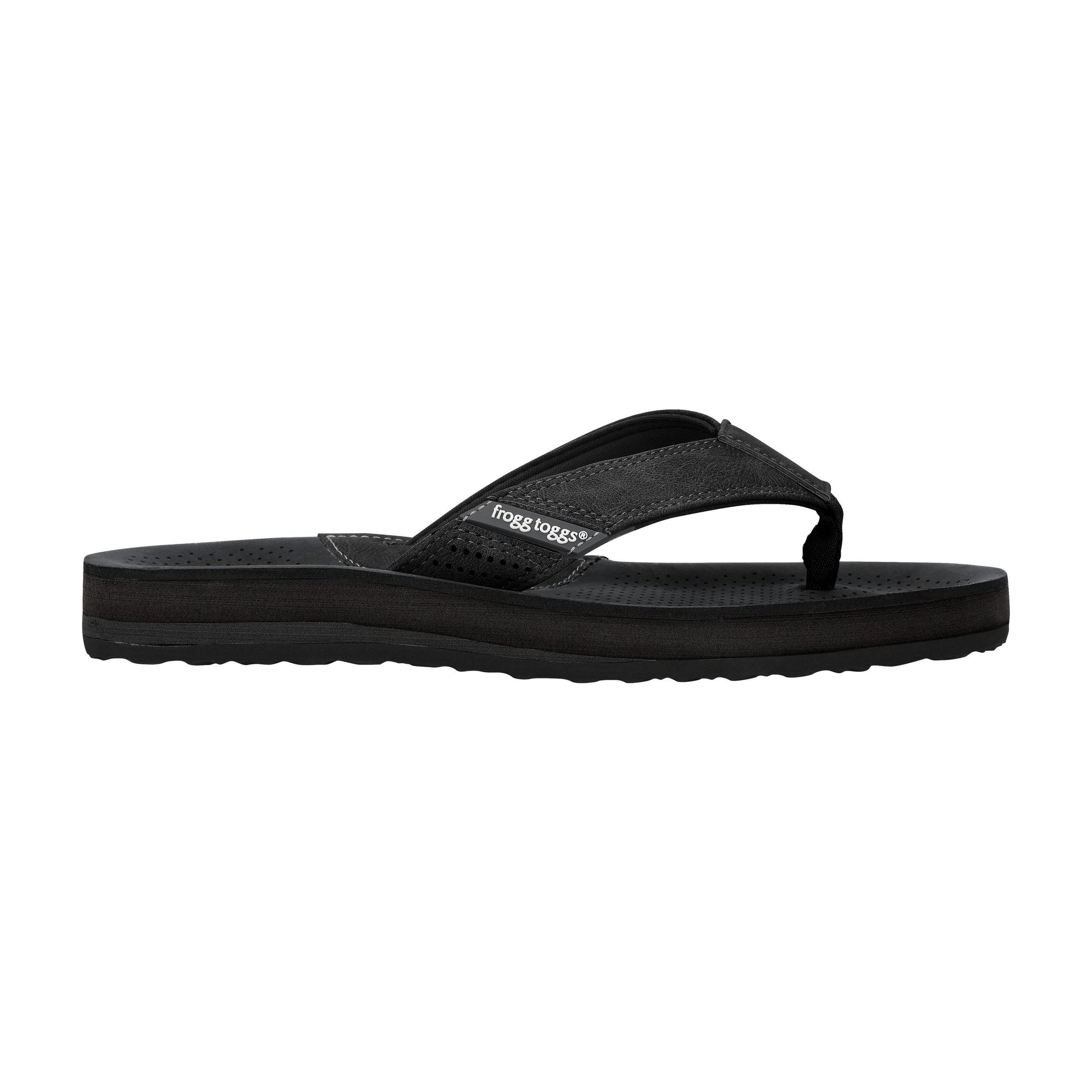 Frogg Toggs® Men's Charter Flip Flop Sandal Black / 10