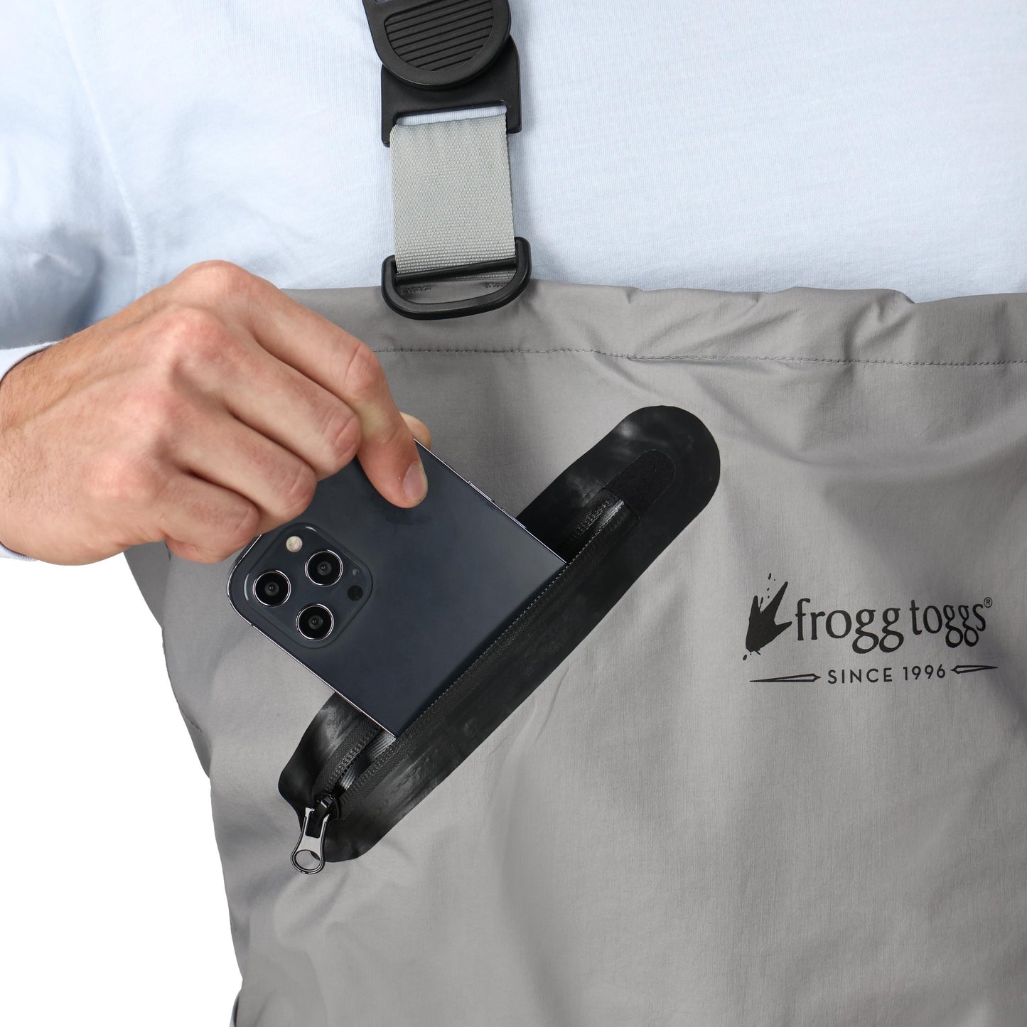 Frogg Toggs® Men's Canyon Helium Ultra-Lite Stockingfoot Wader Gray / LG