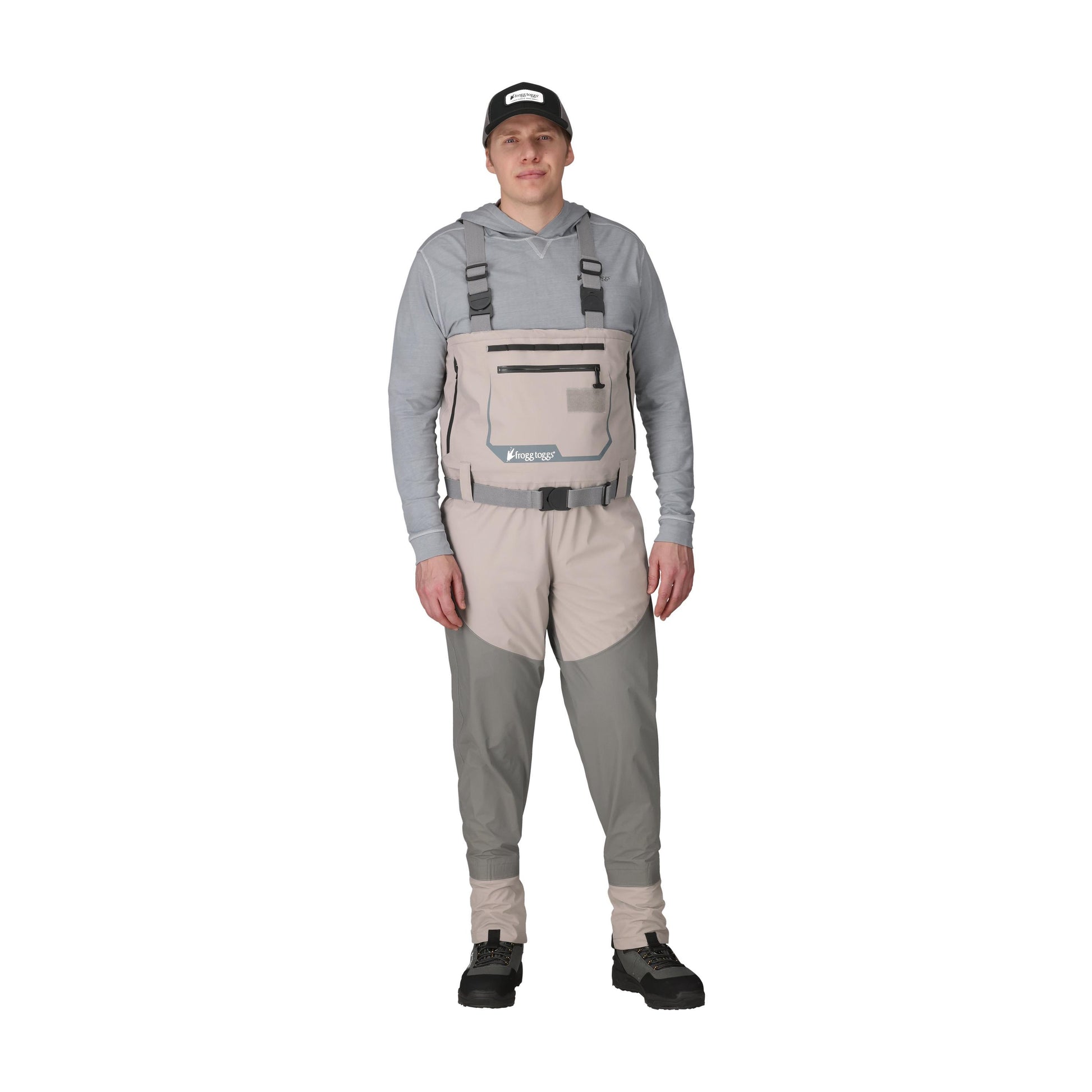 Frogg Toggs® Men's Deep Current Stockingfoot Fishing Wader Gray / LG