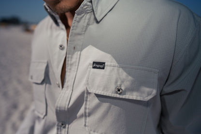 L/S Airflow Button-down | Silver