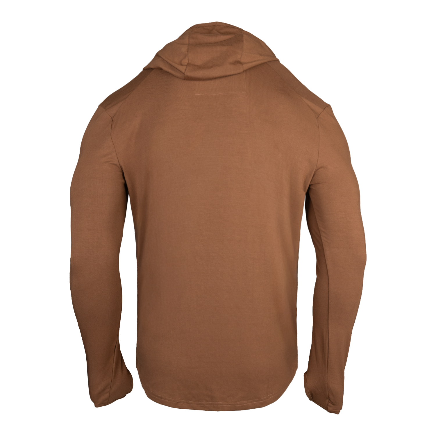 Brown hoodie on a white background