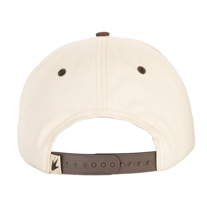 Frogg Toggs Two Tone 5-Panel Snapback Cap | Natural/Chocolate | One Size