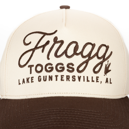 Frogg Toggs Two Tone 5-Panel Snapback Cap | Natural/Chocolate | One Size