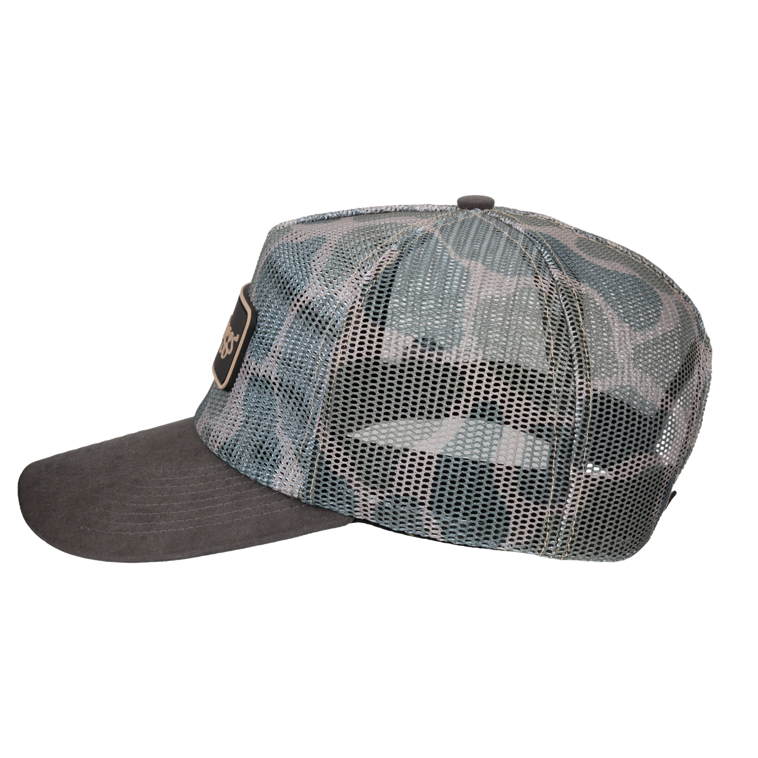 Frogg Toggs® All-Mesh Semi-Curved Snapback Cap | Classic Duck Camo | One Size.