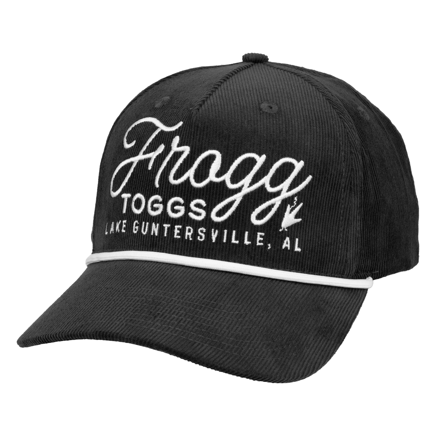 Frogg Toggs® 5-Panel Vintage Semi-Curved Snapback Cap | Charcoal | One Size.