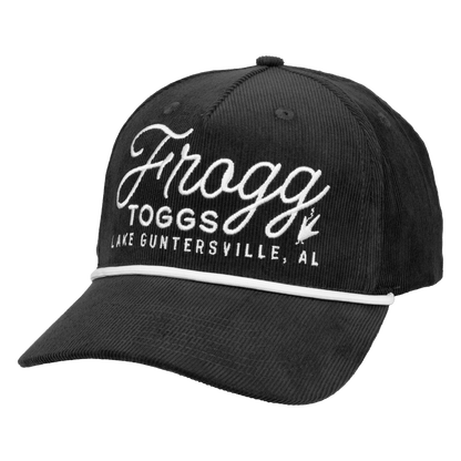 Frogg Toggs® 5-Panel Vintage Semi-Curved Snapback Cap | Charcoal | One Size.