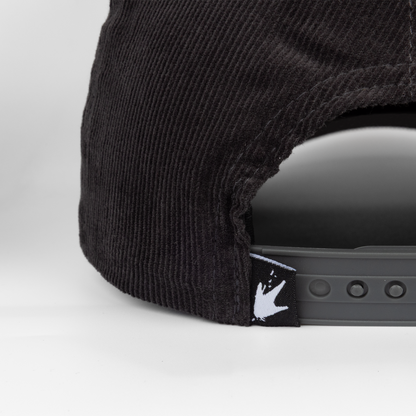 Frogg Toggs® 5-Panel Vintage Semi-Curved Snapback Cap | Charcoal | One Size.