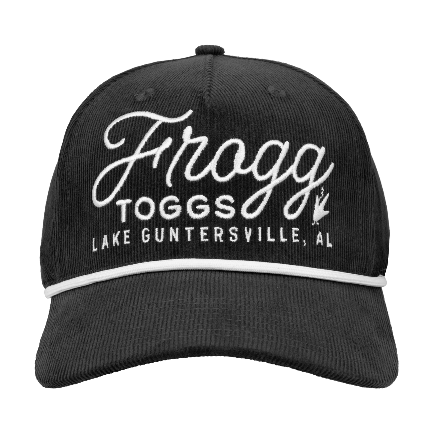 Frogg Toggs® 5-Panel Vintage Semi-Curved Snapback Cap | Charcoal | One Size.