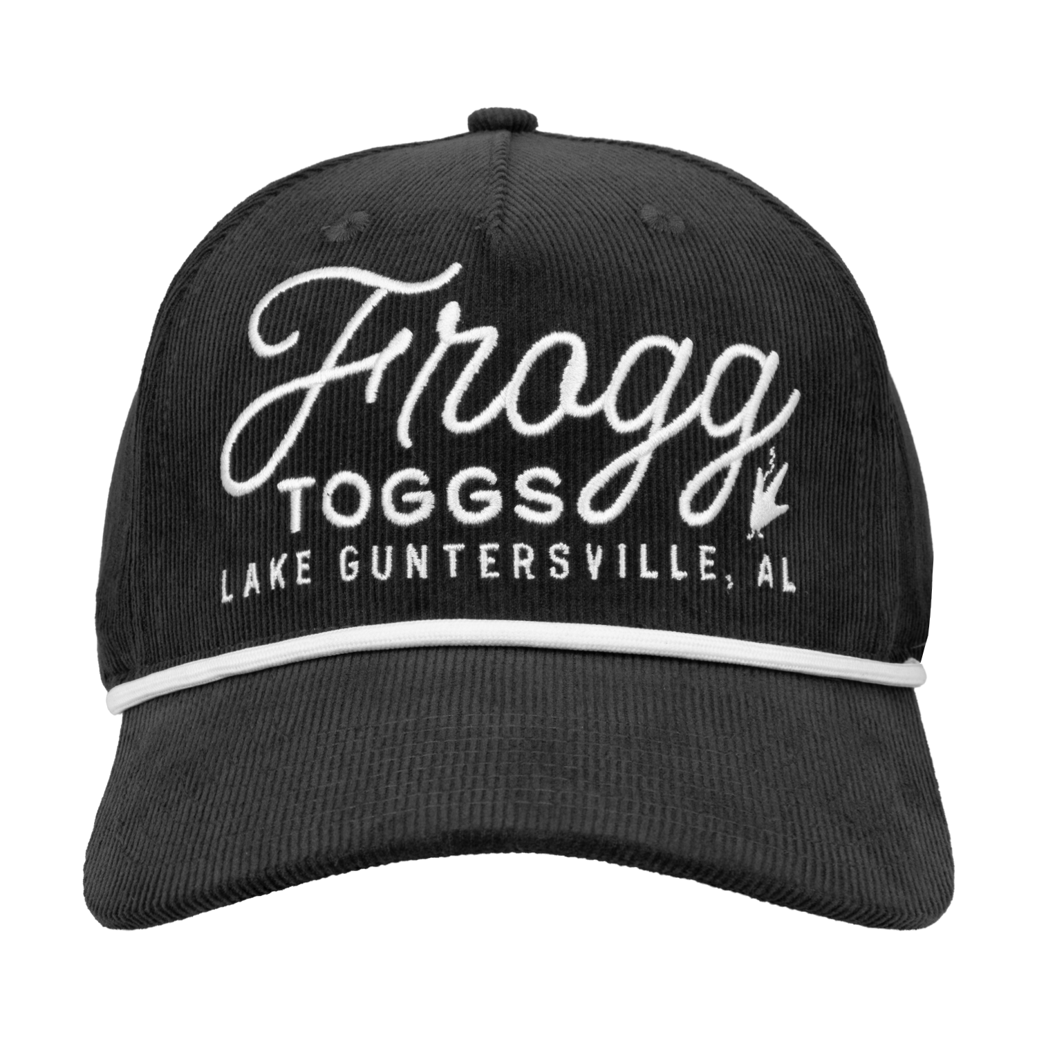 Frogg Toggs® 5-Panel Vintage Semi-Curved Snapback Cap | Charcoal | One Size.