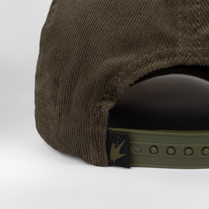 Frogg Toggs® 5-Panel Vintage Semi-Curved Snapback Cap | Faded Olive | One Size.