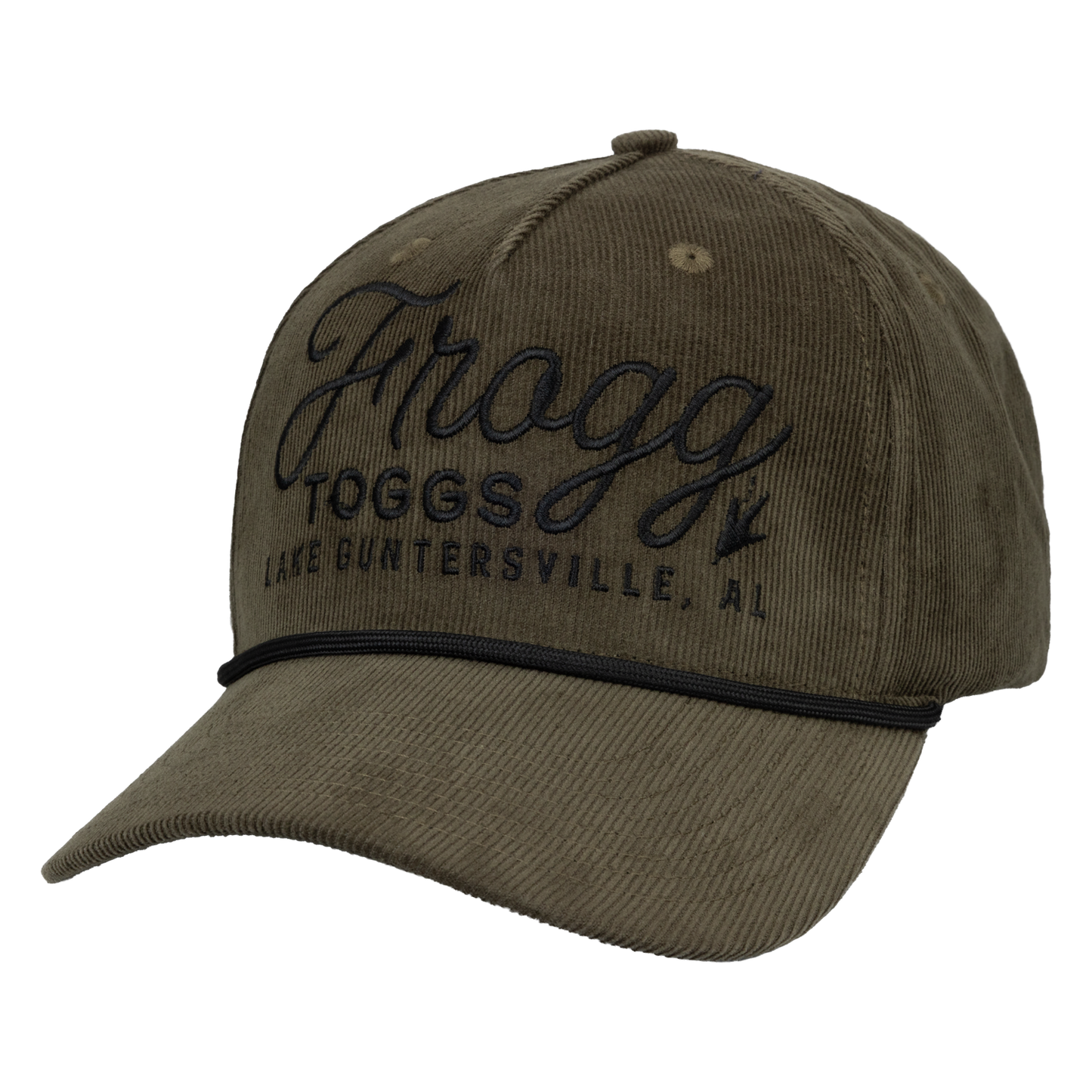 Frogg Toggs® 5-Panel Vintage Semi-Curved Snapback Cap | Faded Olive | One Size.
