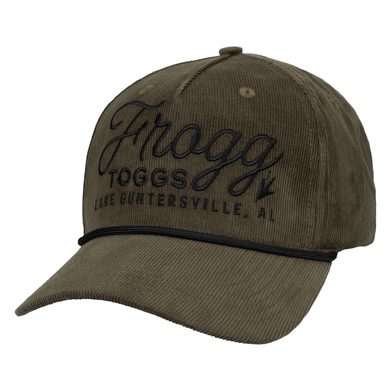 Frogg Toggs® 5-Panel Vintage Semi-Curved Snapback Cap | Faded Olive | One Size.