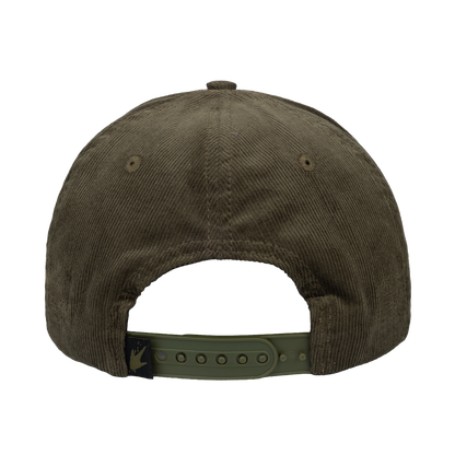 Frogg Toggs® 5-Panel Vintage Semi-Curved Snapback Cap | Faded Olive | One Size.