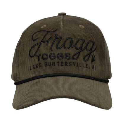 Frogg Toggs® 5-Panel Vintage Semi-Curved Snapback Cap | Faded Olive | One Size.