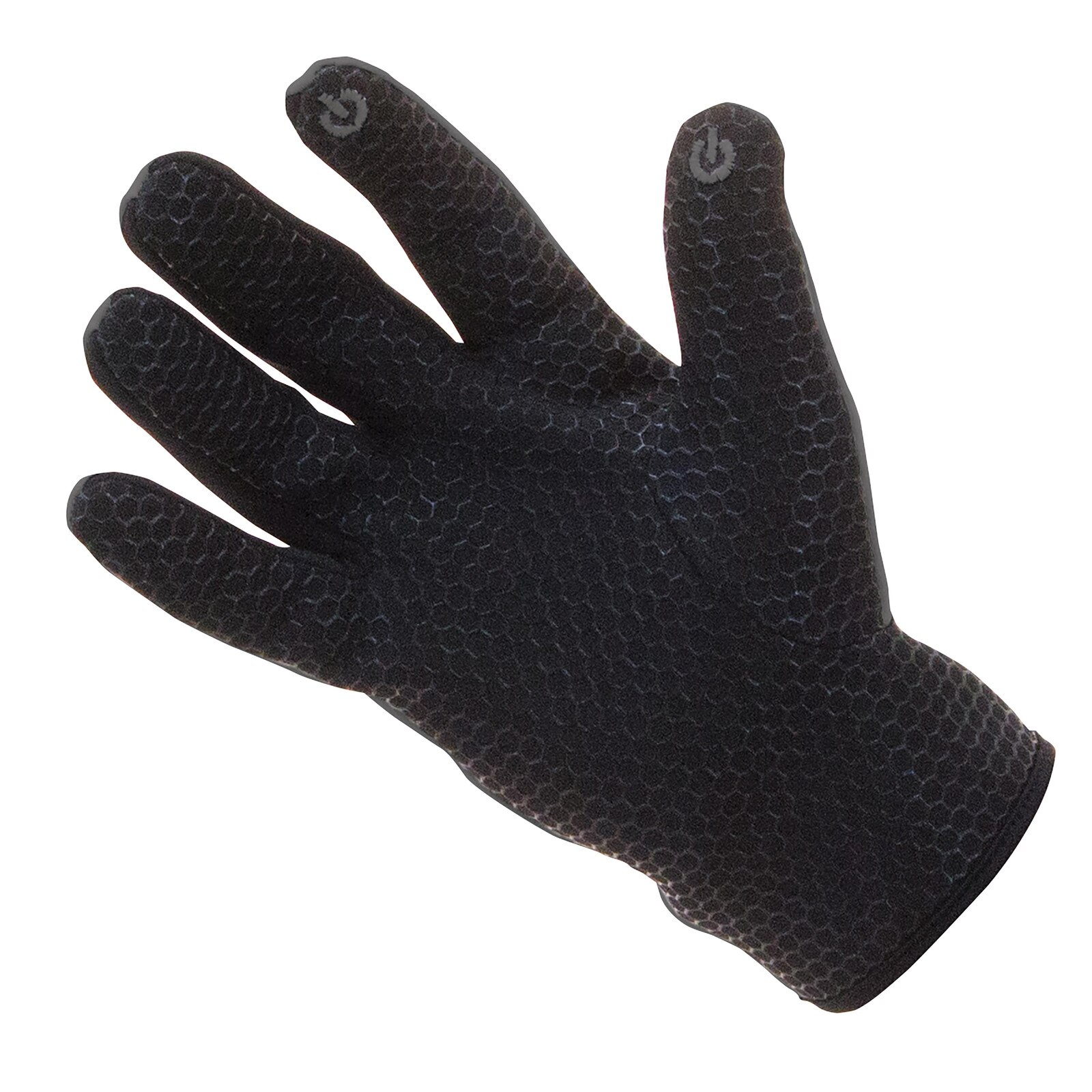 Frogg Toggs Frogg Fingers Fleece Gloves with Fingers, Gray/Black, XL