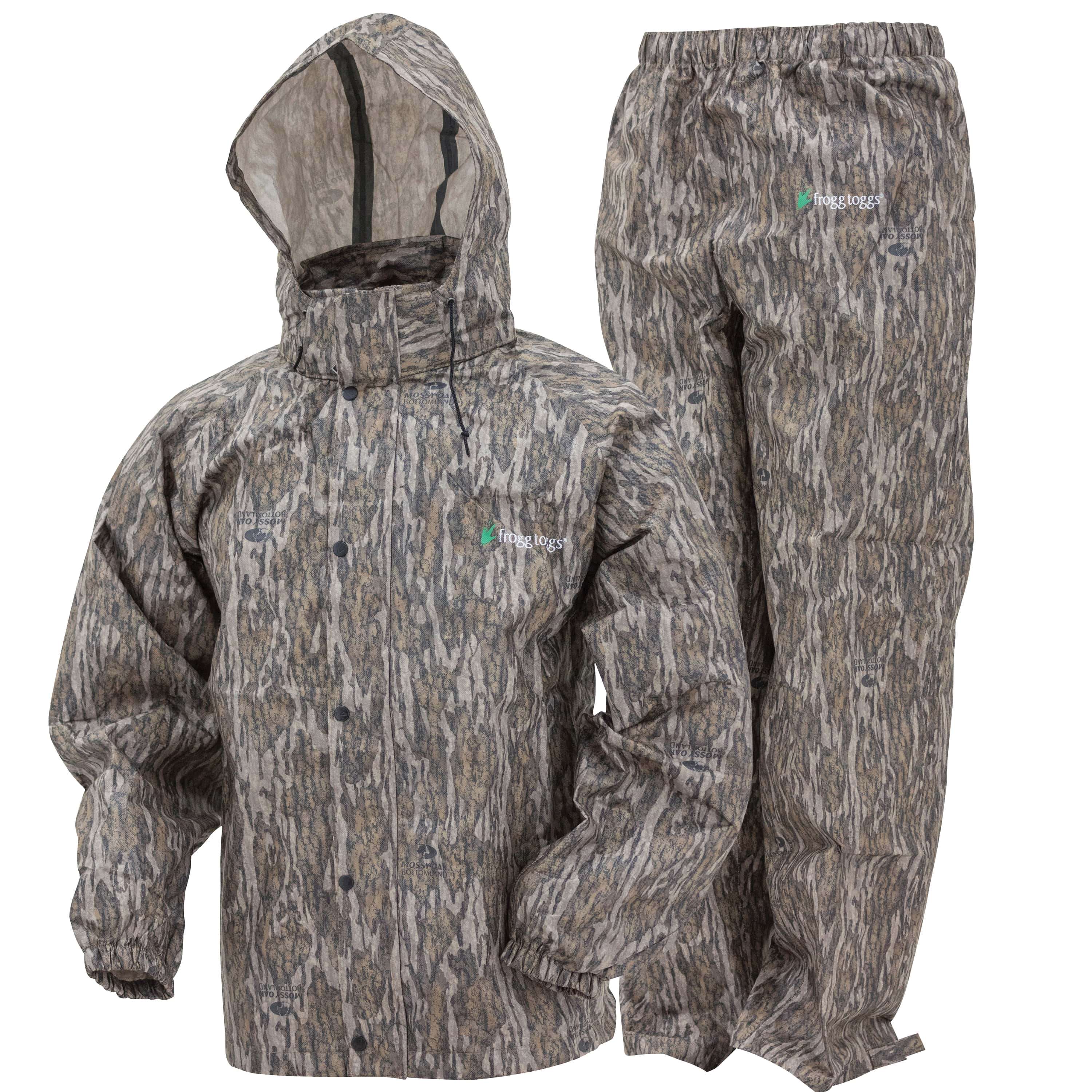Frogg Toggs ALL SPORT Mossy Oak BU Country Camo 2-pc Rain Suit Adult X-LARGE 